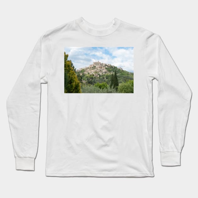 Gordes in Provence-Alpes-Côte d'Azur region in southeastern France Long Sleeve T-Shirt by brians101